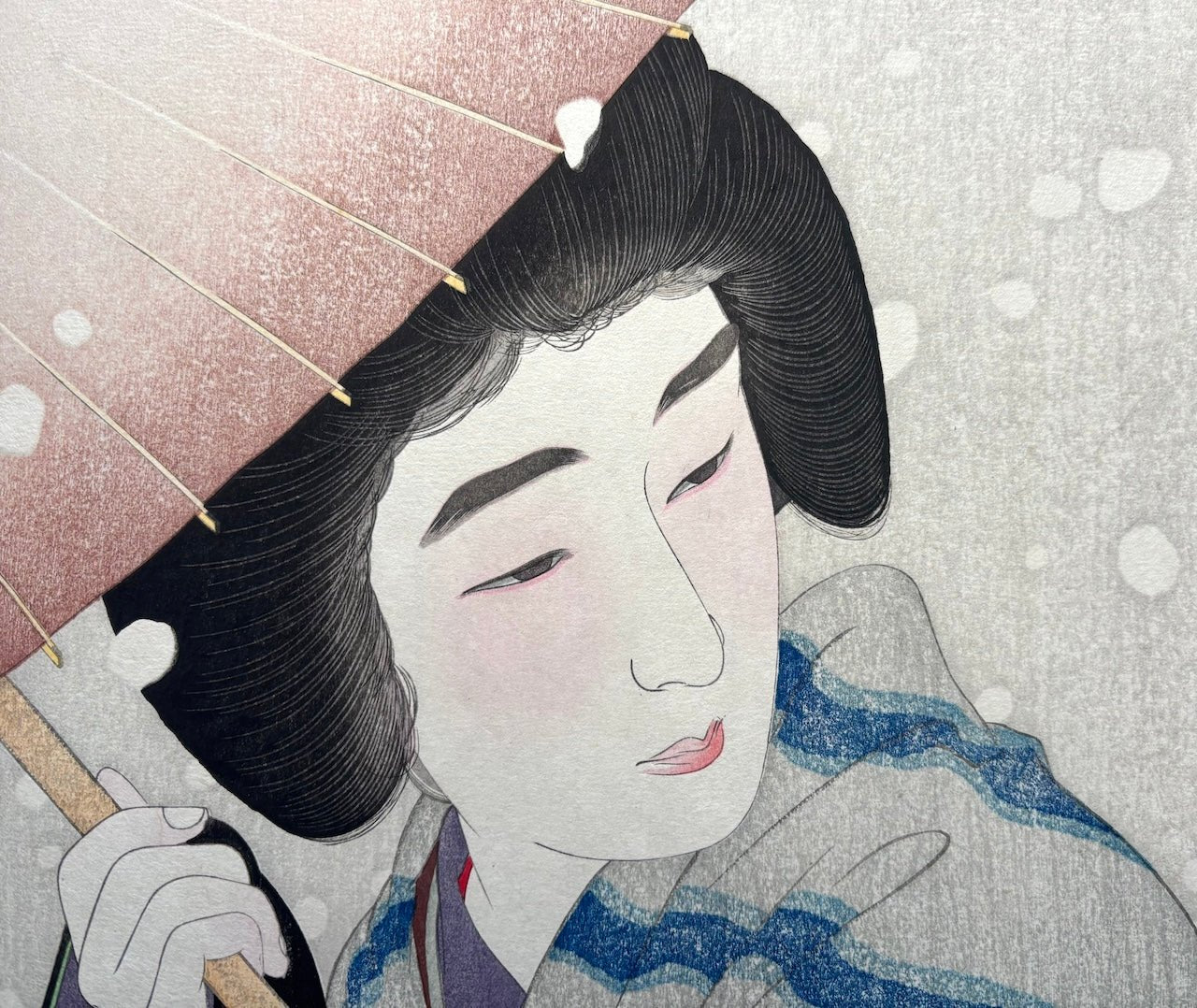  - Botan Yuki (Peony Snowflakes) - Kotondo Torii - SAKURA FINE ART