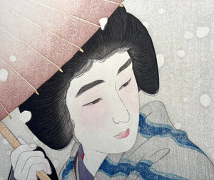  - Botan Yuki (Peony Snowflakes) - Kotondo Torii - SAKURA FINE ART