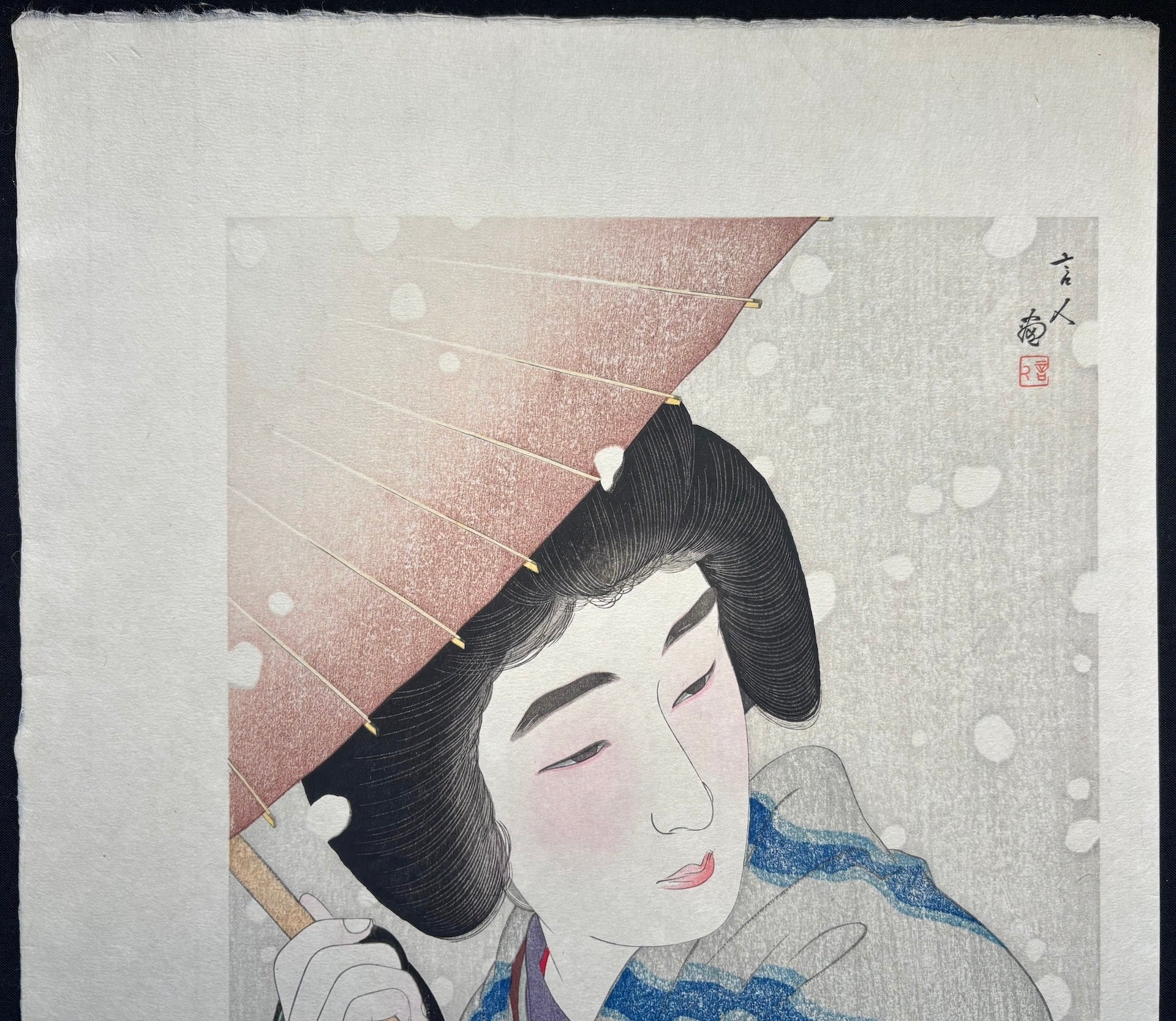  - Botan Yuki (Peony Snowflakes) - Kotondo Torii - SAKURA FINE ART