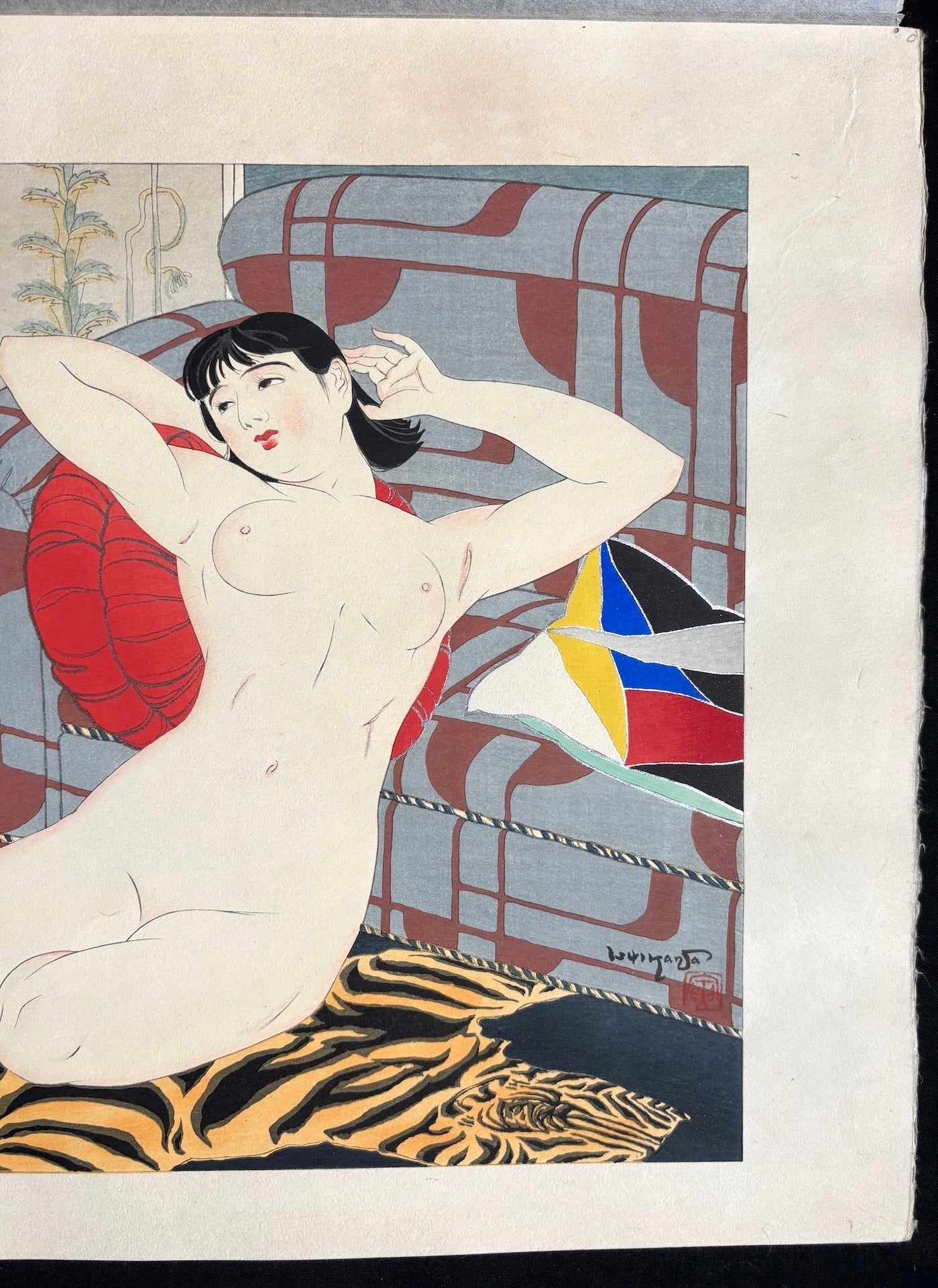  - Buryu Inko (Blue Cockatoo) from "Rajo Jusshu" (Ten Female Nudes) - Toraji Ishikawa - SAKURA FINE ART