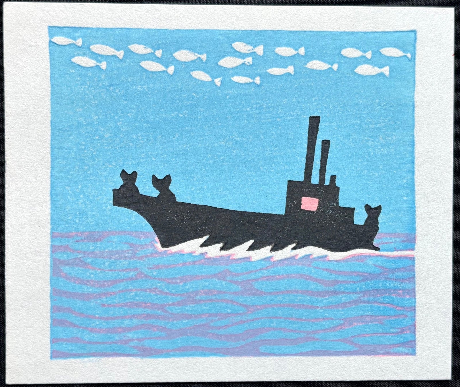  - Cat Fishermen - Takashi Ohno - SAKURA FINE ART