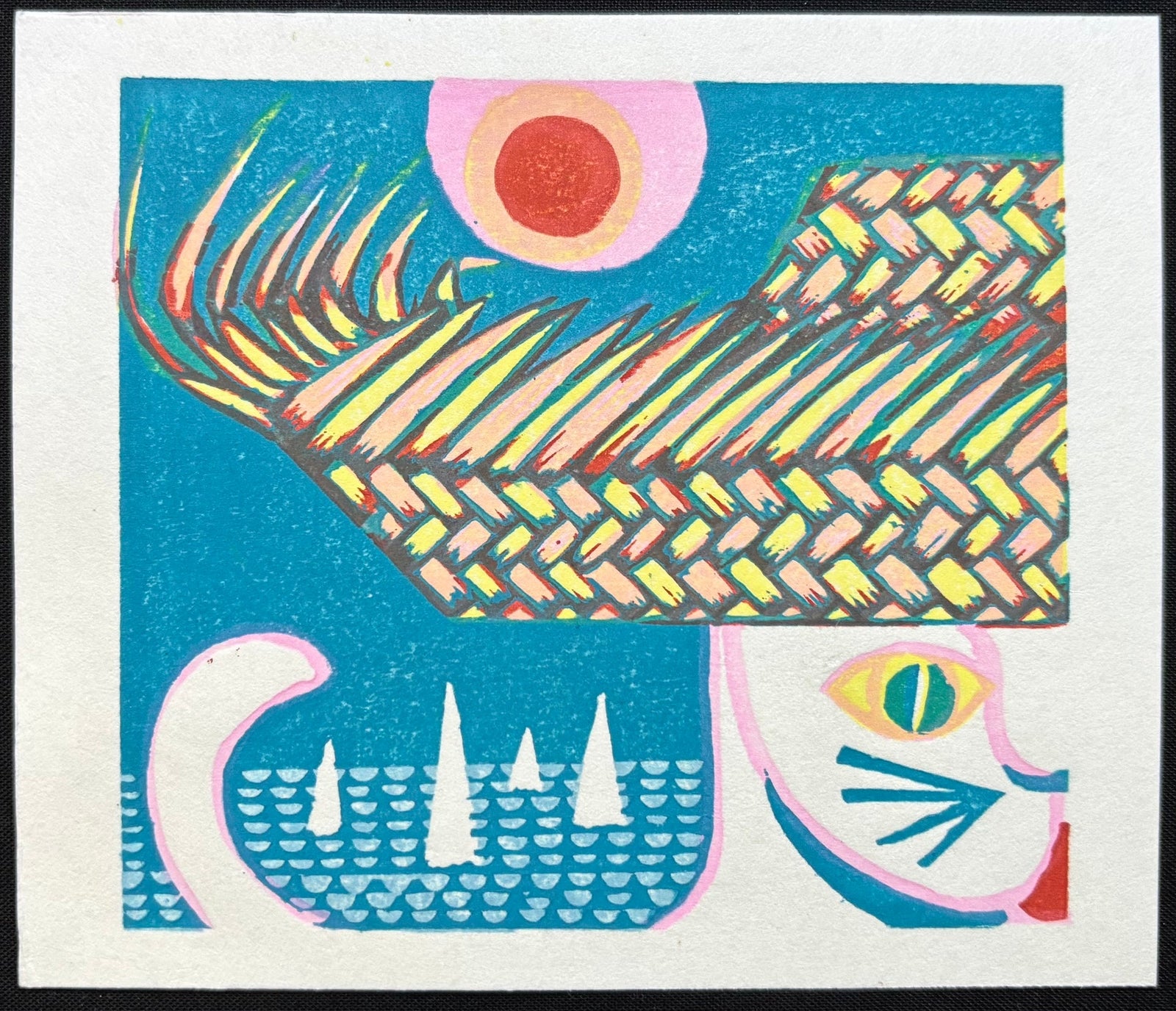  - Cat With Straw Hat - Morikazu Maeda - SAKURA FINE ART