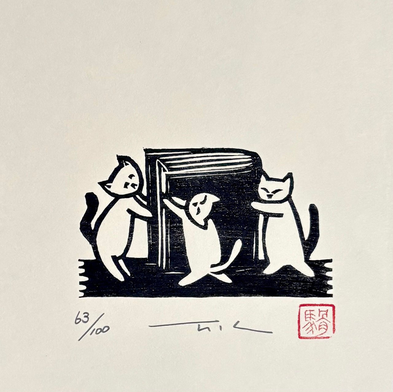  - Cats Closing Book - Takashi Ohno - SAKURA FINE ART
