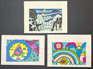 - Colorful Abstract Nature — Three-Print Set - Kayo Abe - SAKURA FINE ART