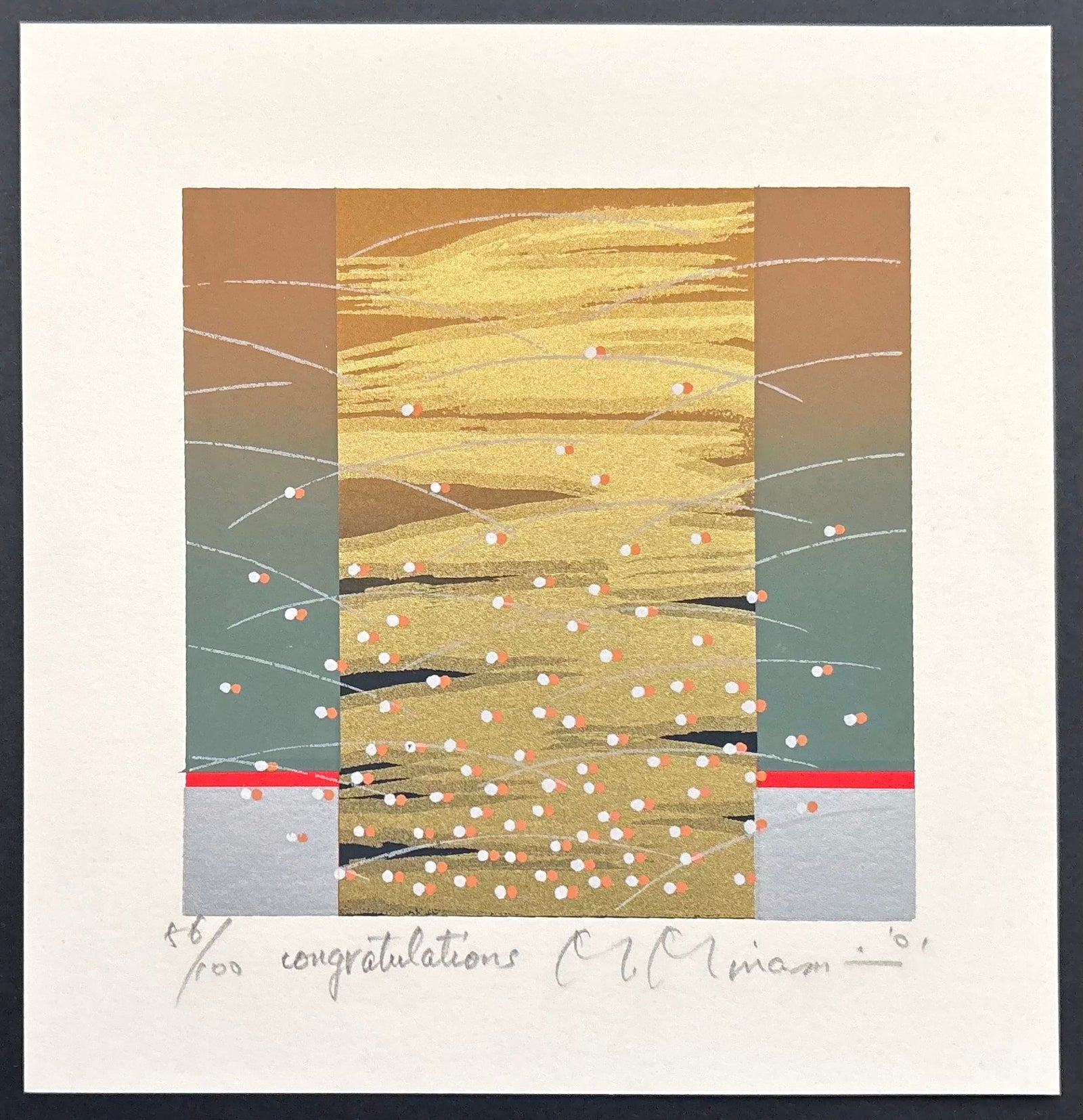 - Congratulations (Gold) - Masao Minami - SAKURA FINE ART