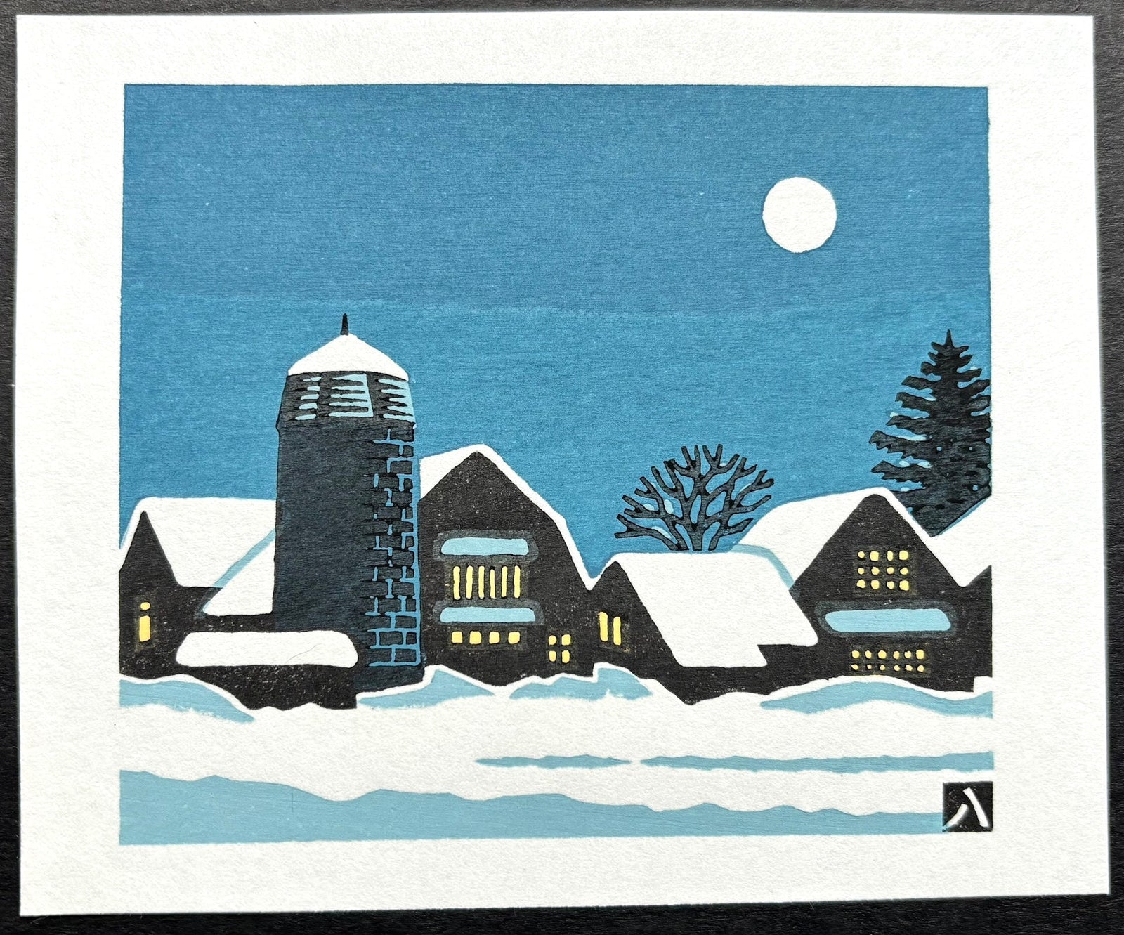  - Cowshed in Winter - Yaozo Matsumi - SAKURA FINE ART