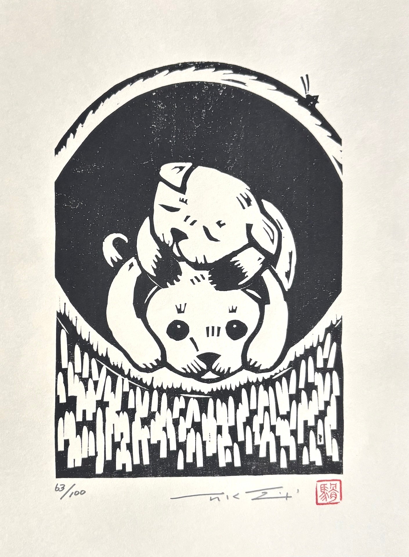  - Dog Friends - 2 - Takashi Ohno - SAKURA FINE ART