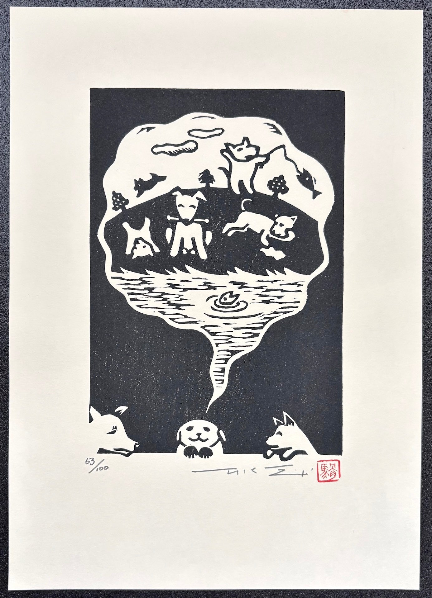  - Dog's Dream - Takashi Ohno - SAKURA FINE ART