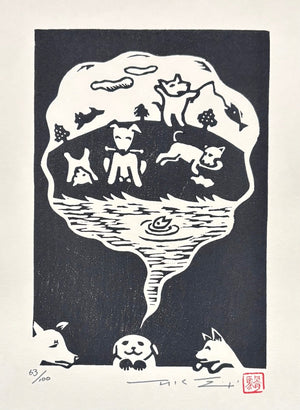  - Dog's Dream - Takashi Ohno - SAKURA FINE ART