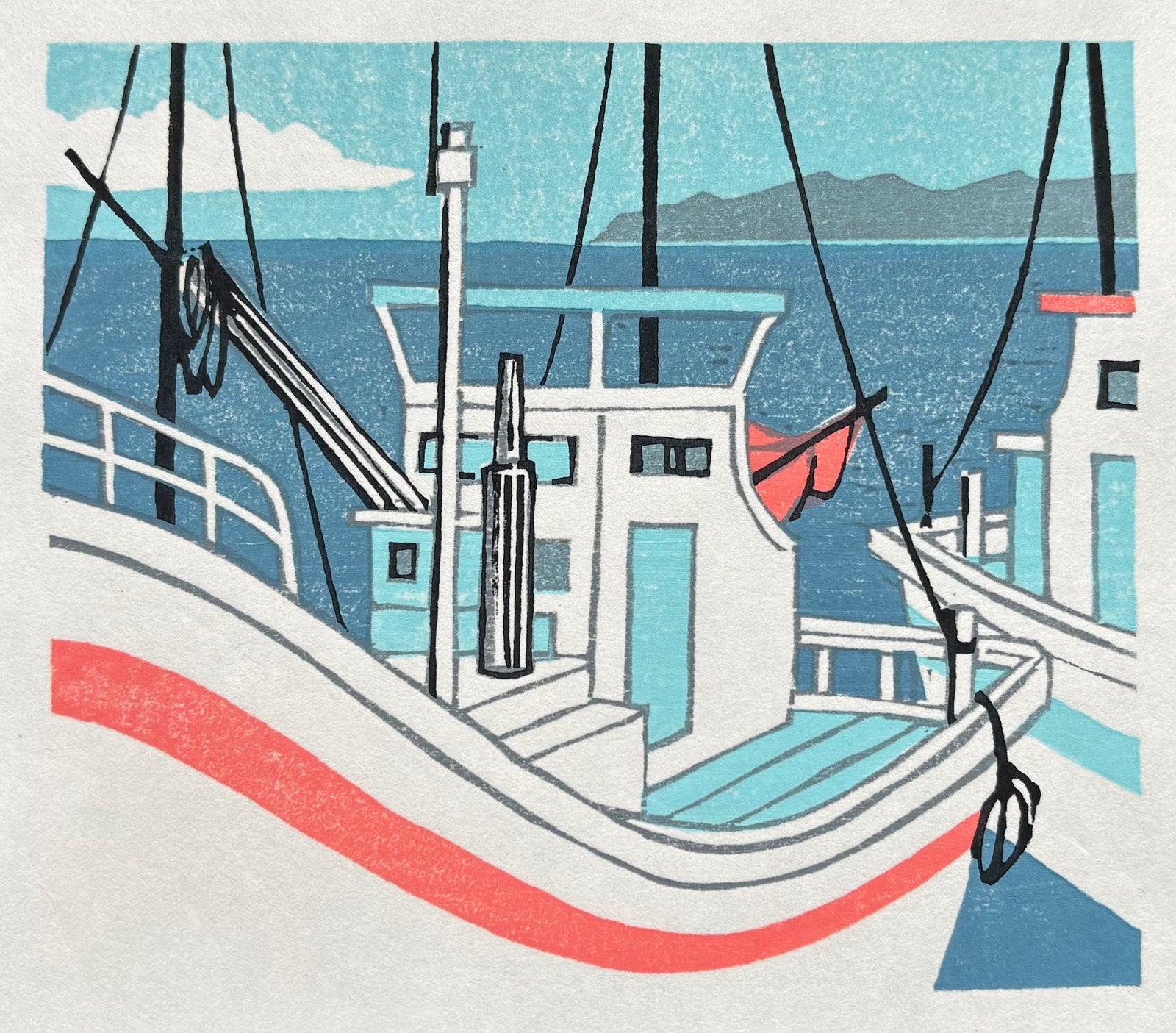  - Fishing Port - Fumio Fujita - SAKURA FINE ART