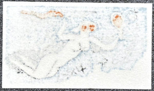 - Four Ex-Libris Woodblock Prints: Fish, Girl and Apples, Camellia, and Woman - Senpan Maekawa - SAKURA FINE ART