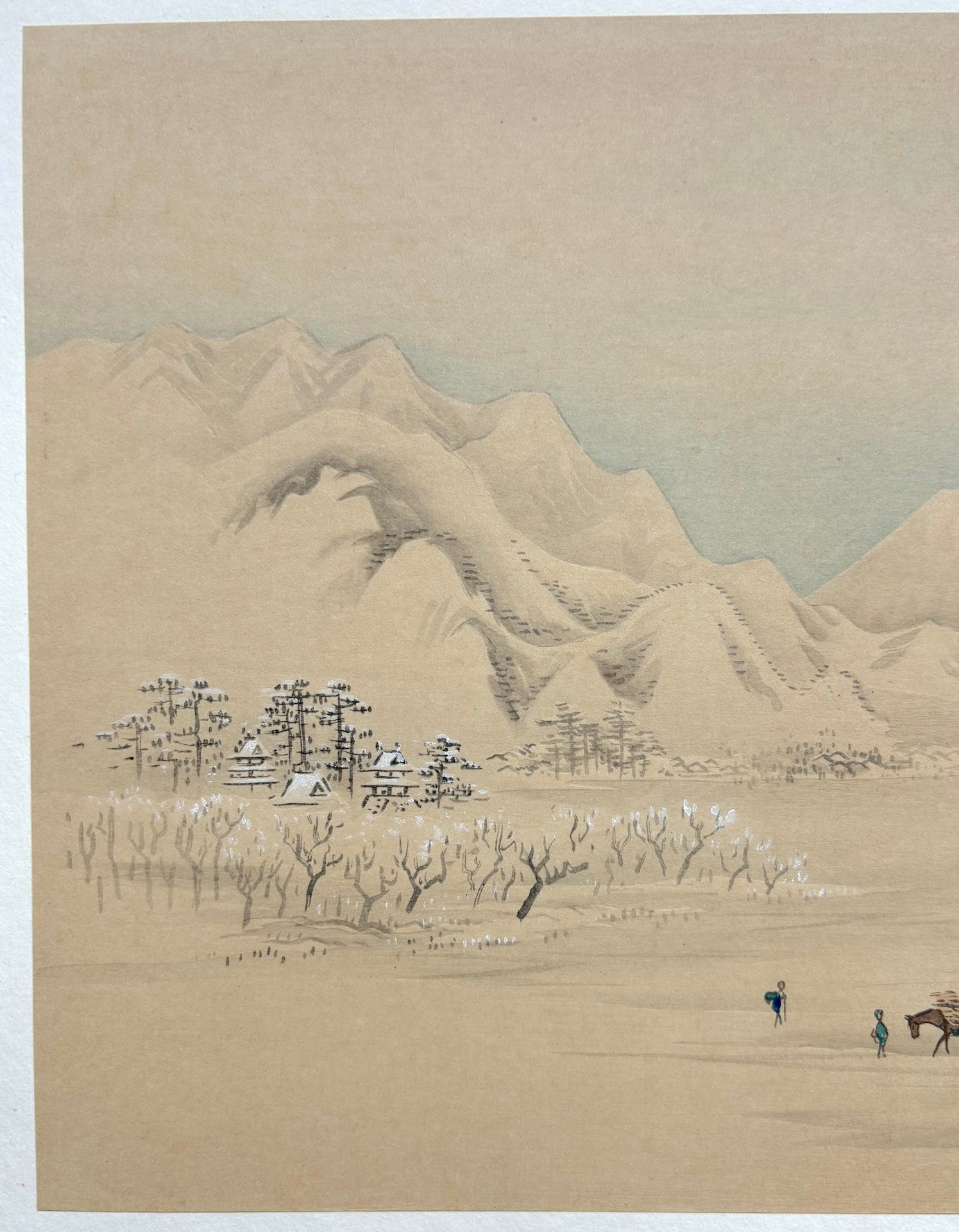  - Fuji Jū - Nikei no uchi, Shinano Suwa - ko (Lake Suwa in Shinano Province, From Twelve Views of Mt. Fuji) - Hiroshige Utagawa (1797 - 1858) - SAKURA FINE ART