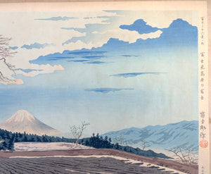 - Fujimi Kogen no Fuji (Mt. Fuji from Fujimi Highlands, from the series Thirty-six Views of Mt. Fuji) - Tomikichiro Tokuriki - SAKURA FINE ART