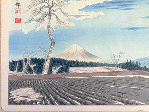 - Fujimi Kogen no Fuji (Mt. Fuji from Fujimi Highlands, from the series Thirty-six Views of Mt. Fuji) - Tomikichiro Tokuriki - SAKURA FINE ART