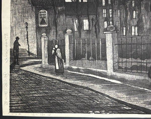 - Furui Machikado (Old Street Corner - Van Gogh), 1960 - Gihachiro Okuyama - SAKURA FINE ART