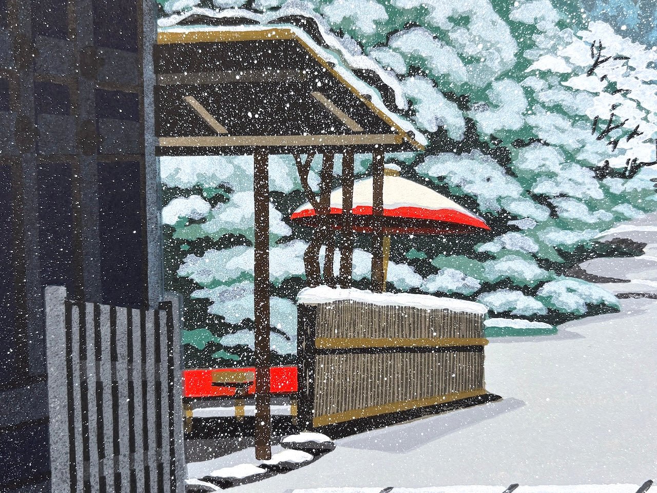  - Fuyu no Nison - in (Nison - in Temple in Winter) - Masao Ido - SAKURA FINE ART