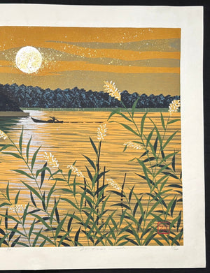  - Gekko (Moonlit Pond) - Masao Ido - SAKURA FINE ART