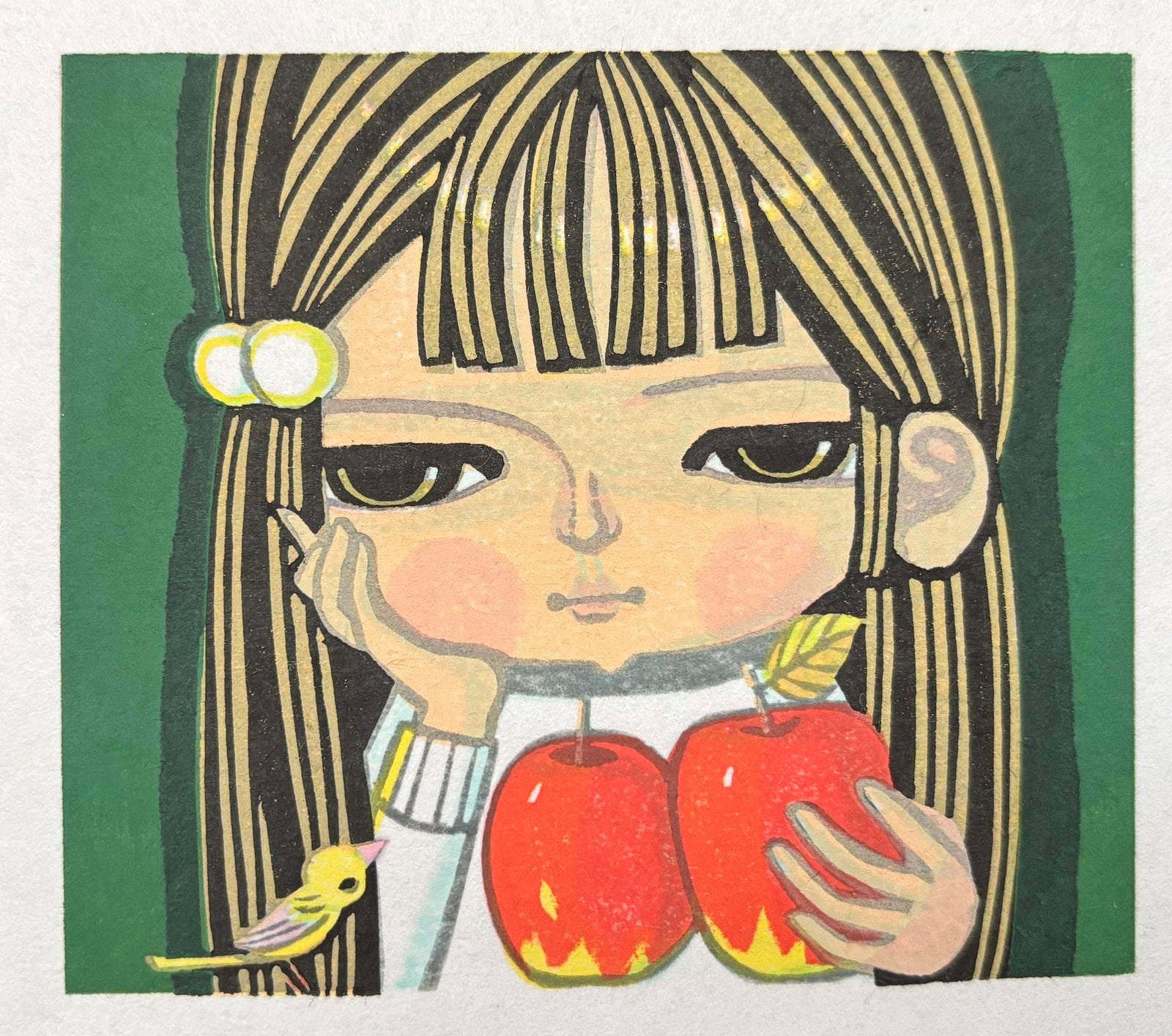  - Girl and Apples, 2003 - Shuzo Ikeda - SAKURA FINE ART