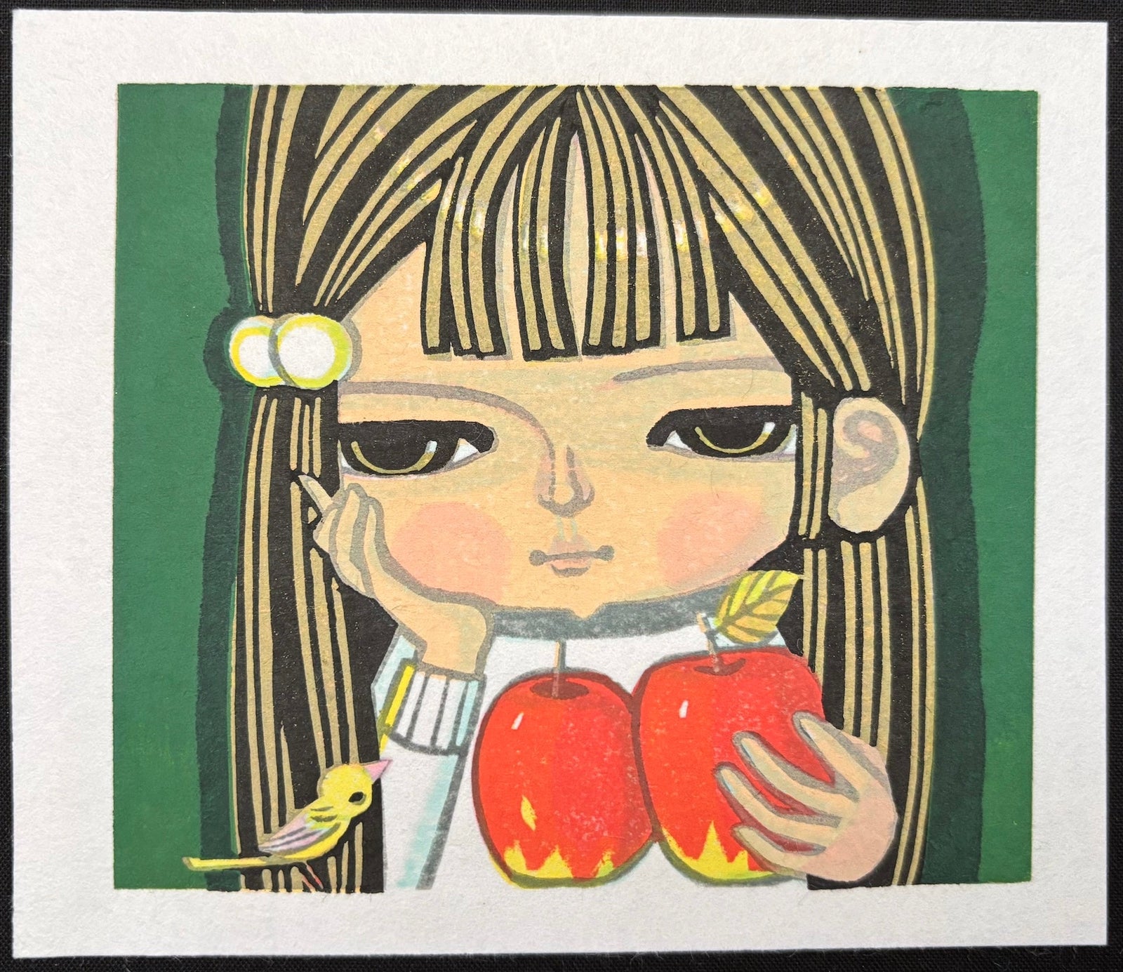  - Girl and Apples, 2003 - Shuzo Ikeda - SAKURA FINE ART