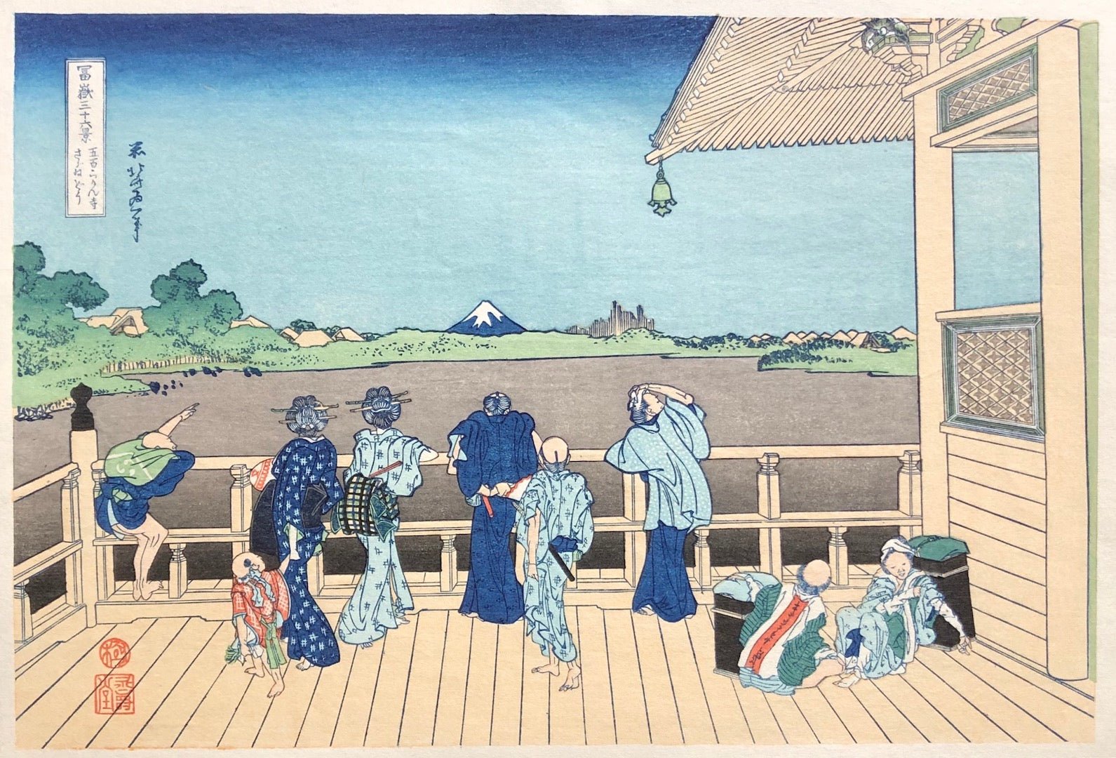  - Gohyaku Rakan - ji, Sazai - do (View from Gohyaku Rakan Temple) - SAKURA FINE ART