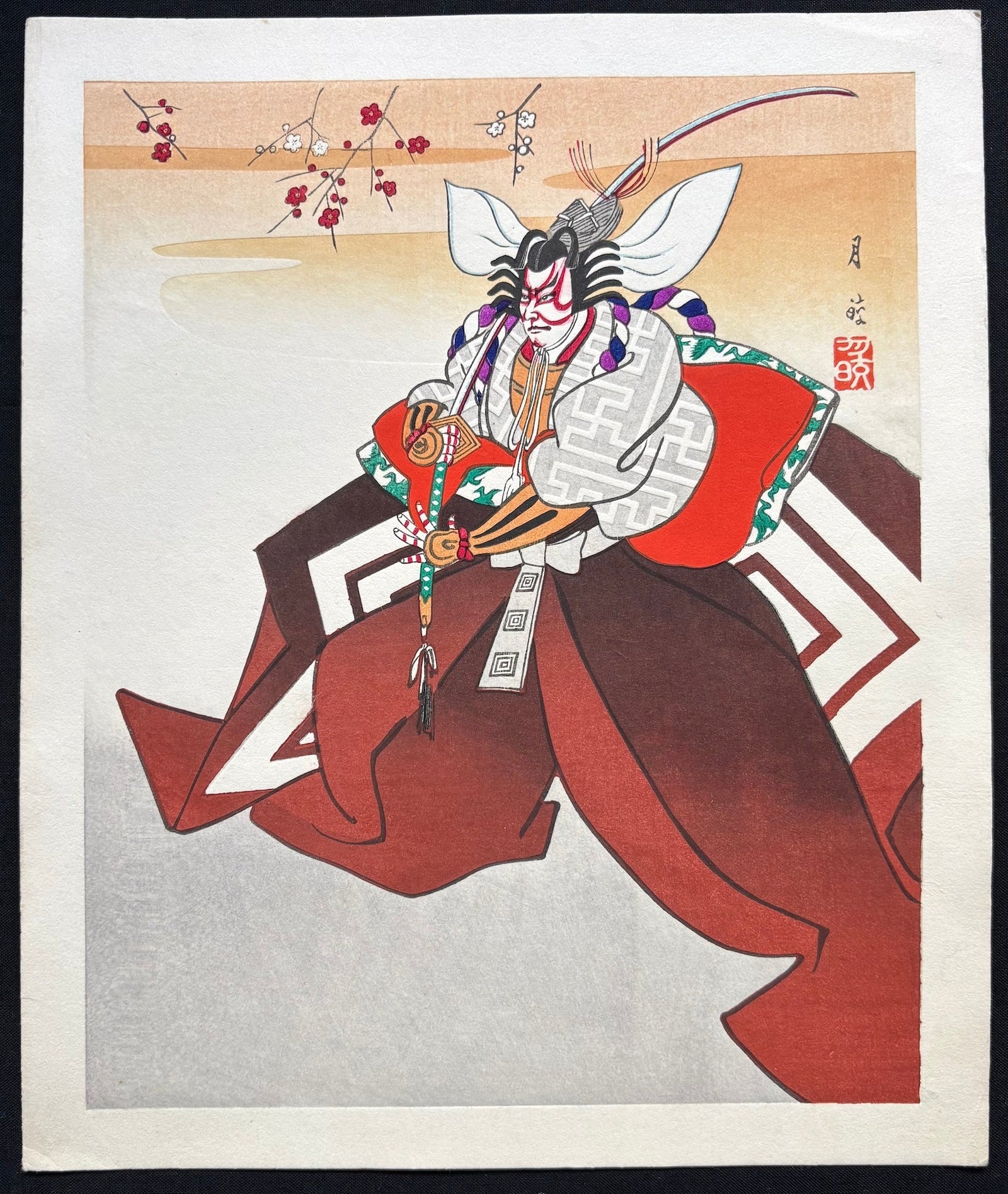  - Gongoro Kamakura from 'Shibaraku' (Kabuki Play) - Gekko Ohashi - SAKURA FINE ART