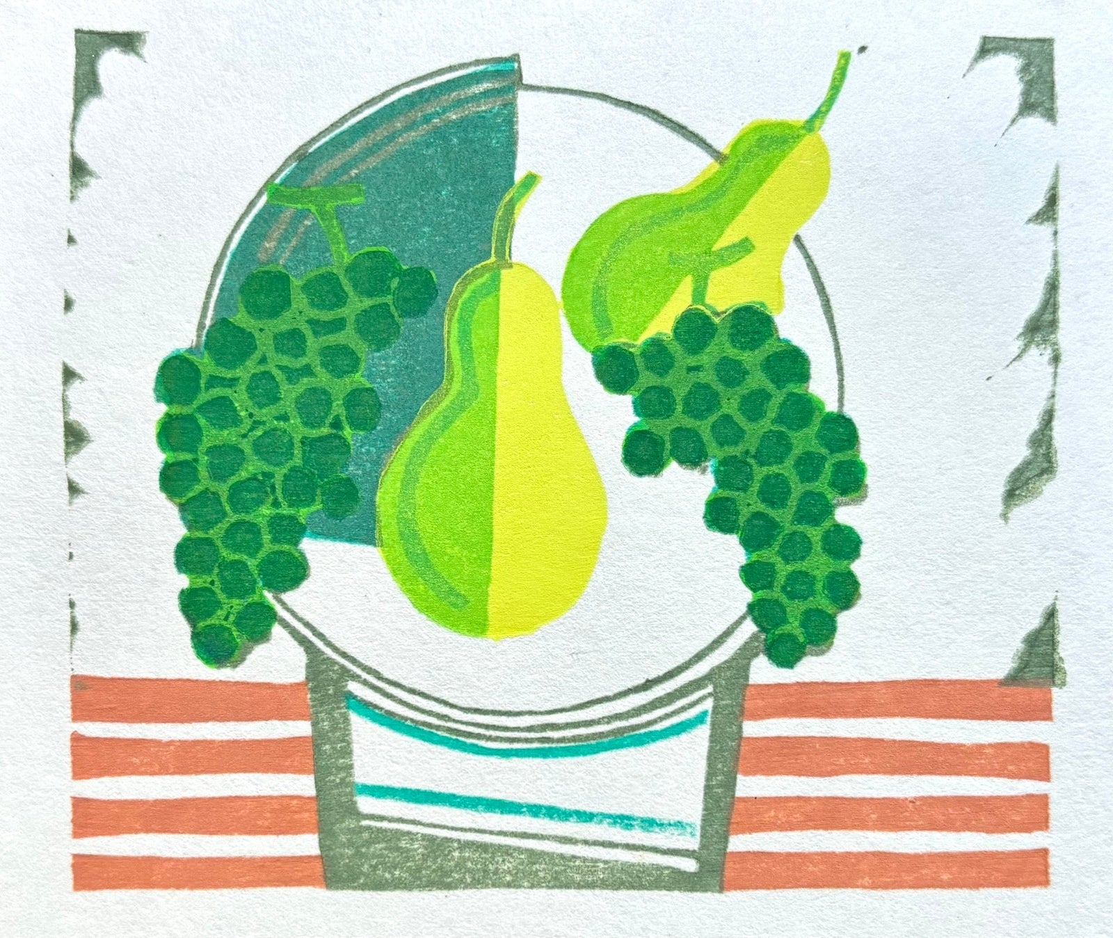  - Grapes and Pears - Goro Kumagai - SAKURA FINE ART