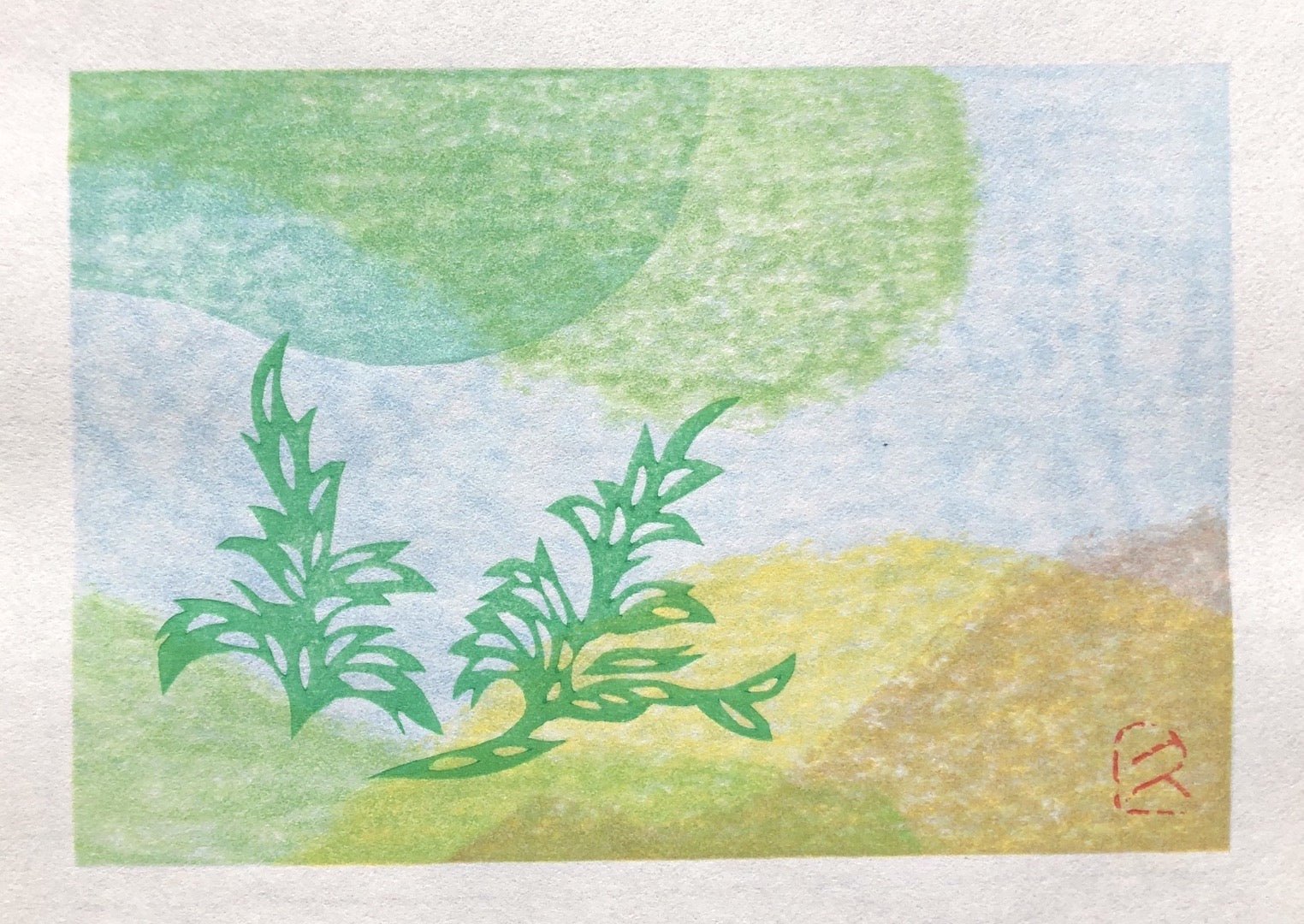  - Green Wind - Hisashi Komuro - SAKURA FINE ART