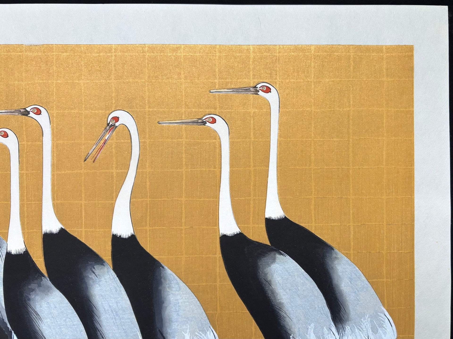  - Gunkaku - zu (Flock of Japanese Red Crown Cranes) - Korin Ogata - SAKURA FINE ART
