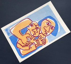 - Haha to Ko (Mother and Child), 1973 - Takeji Asano - SAKURA FINE ART