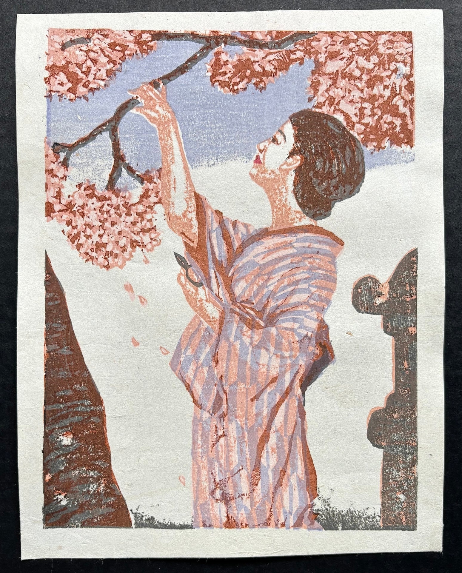  - Hana doki (Cherry Blossom Time), 1946 - Koshiro Onchi - SAKURA FINE ART