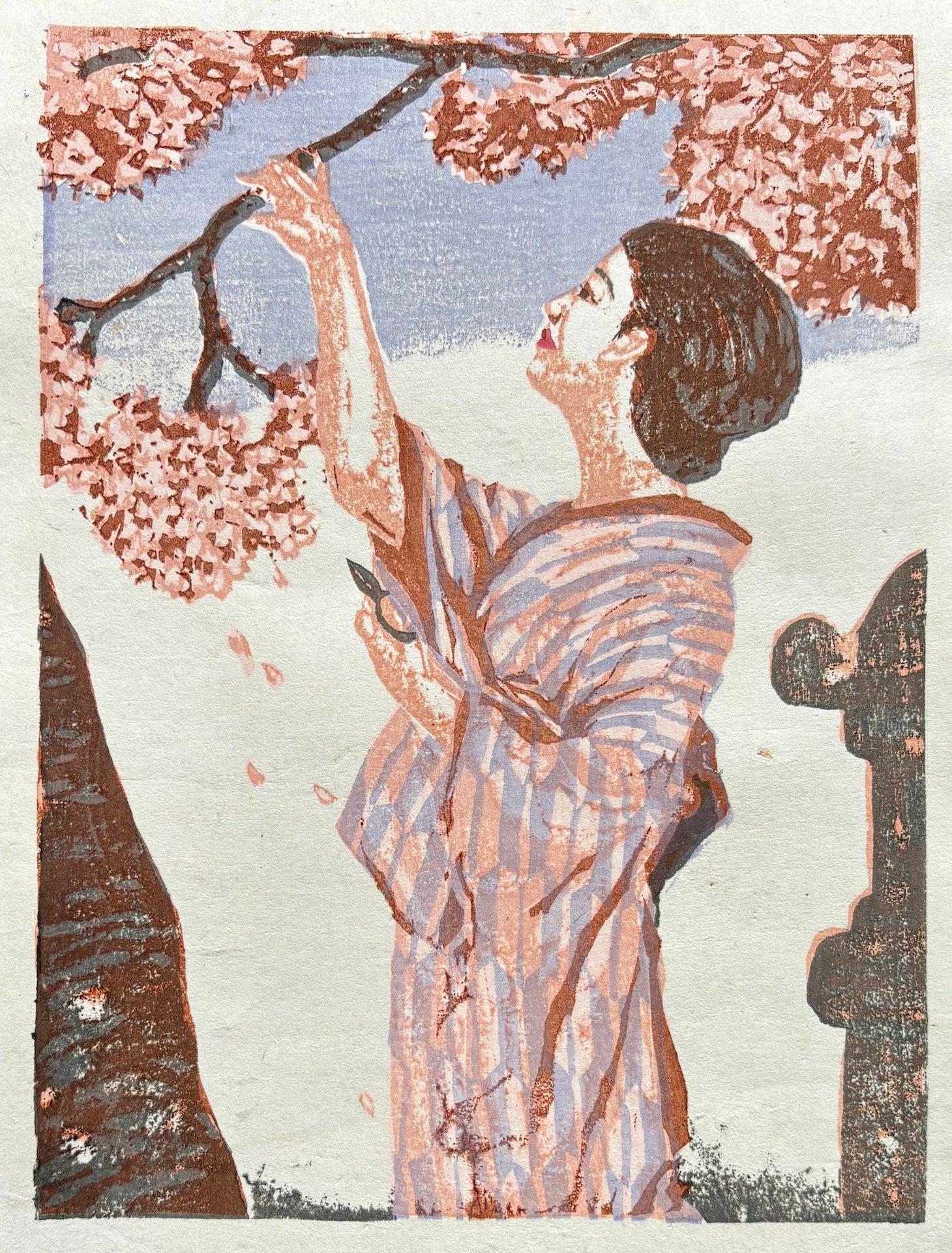  - Hana doki (Cherry Blossom Time), 1946 - Koshiro Onchi - SAKURA FINE ART