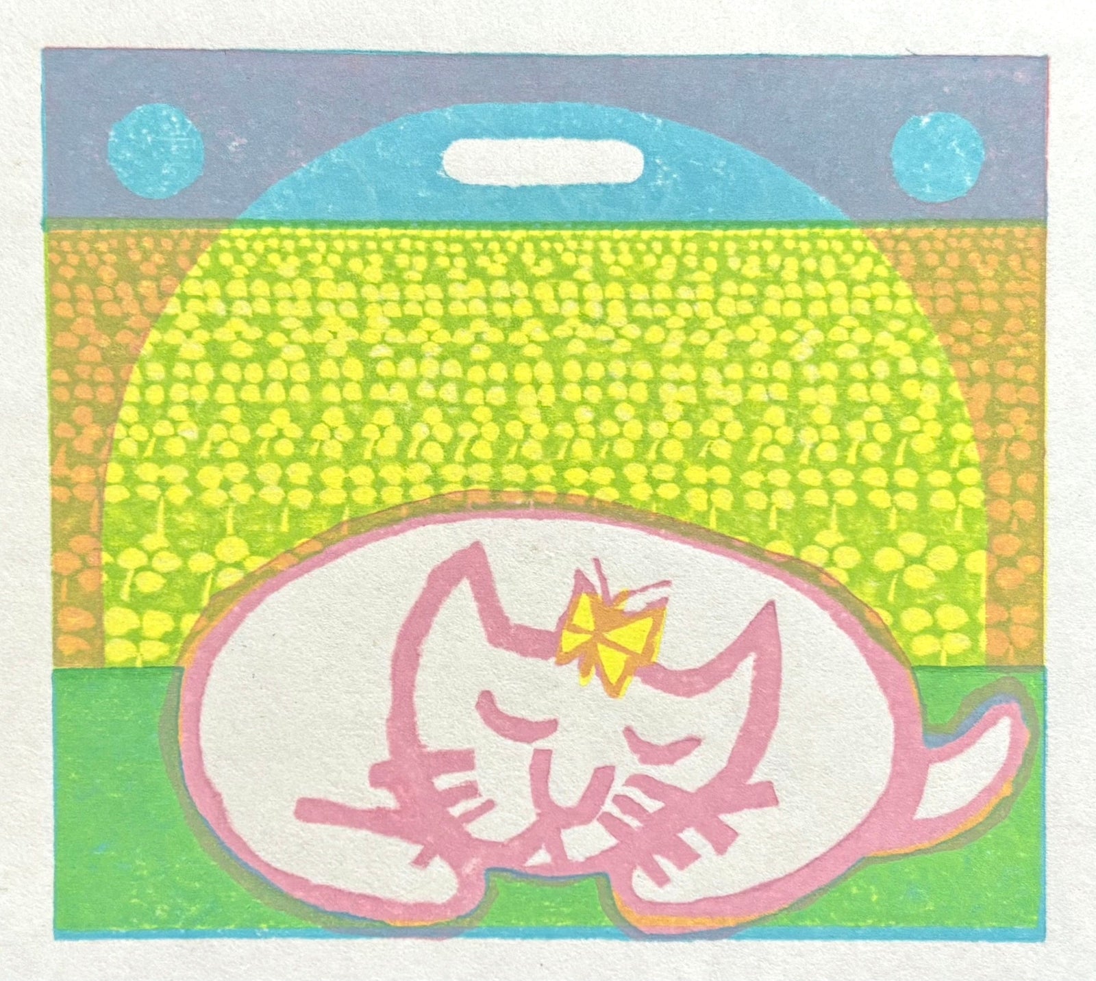  - Happy Cat’s Spring Nap - Morikazu Maeda - SAKURA FINE ART