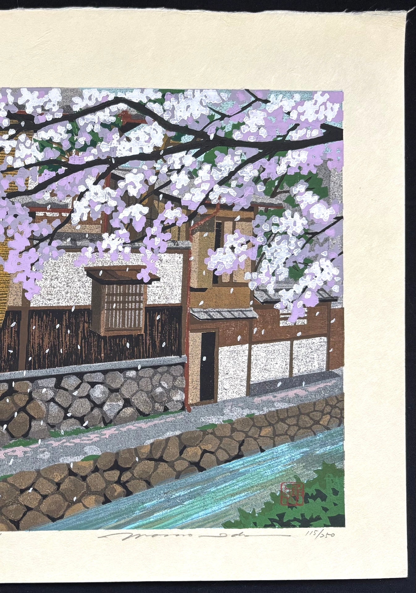  - Haru no Takase - gawa (Takase River in Spring) - Masao Ido - SAKURA FINE ART