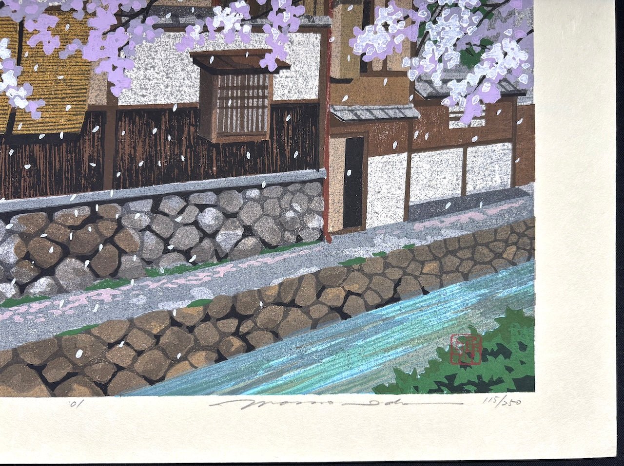  - Haru no Takase - gawa (Takase River in Spring) - Masao Ido - SAKURA FINE ART