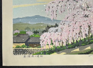 - Haru-ranman no Takizakura (Waterfall Cherry Tree in Spring) - Masao Ido - SAKURA FINE ART