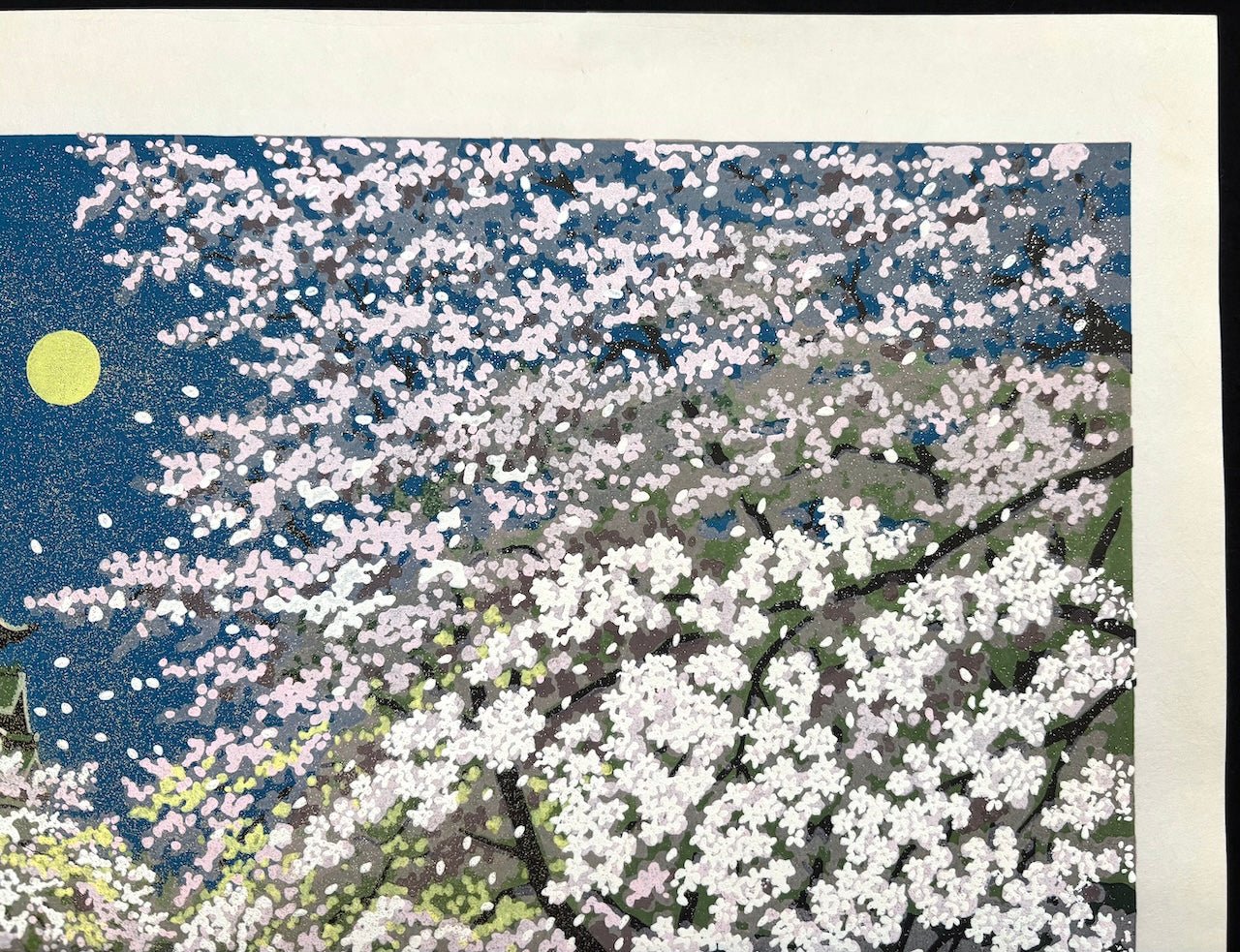  - Hirosaki - jo no Sakura (Nighttime Cherry Blossoms at Hirosaki Castle) - Masao Ido - SAKURA FINE ART