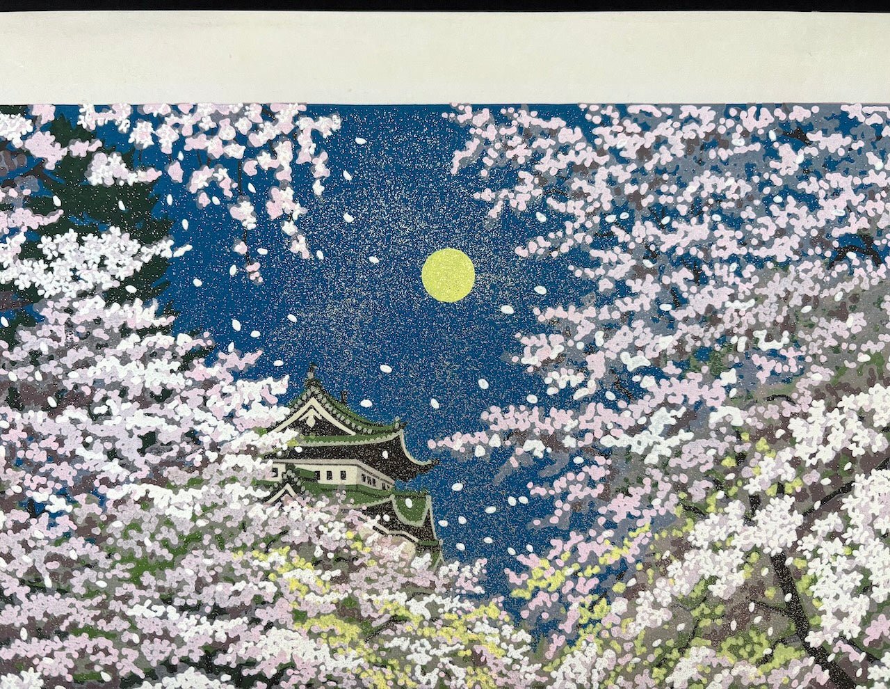  - Hirosaki - jo no Sakura (Nighttime Cherry Blossoms at Hirosaki Castle) - Masao Ido - SAKURA FINE ART