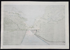  - Hirosaki - jo no Sakura (Nighttime Cherry Blossoms at Hirosaki Castle) - Masao Ido - SAKURA FINE ART