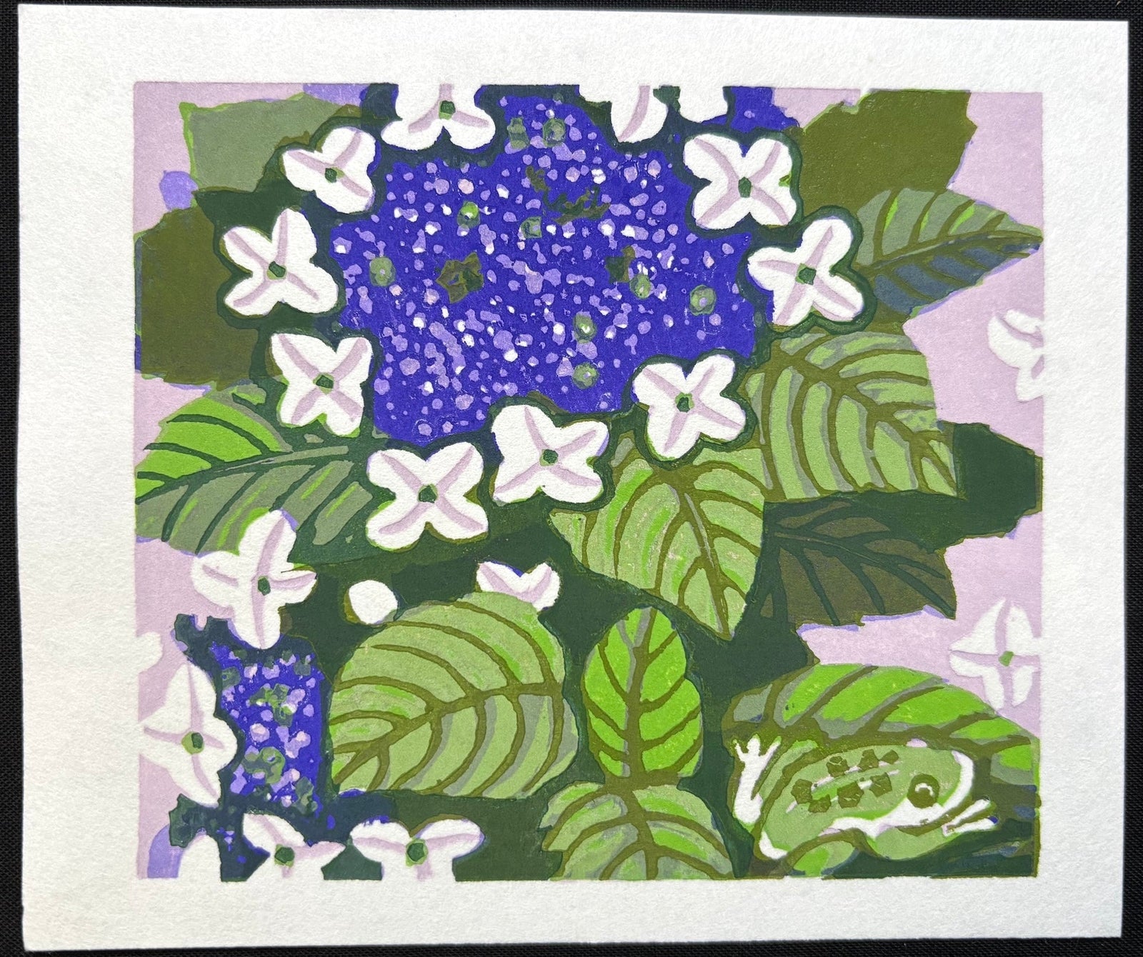  - Hydrangea and Frog - Taku Harada - SAKURA FINE ART