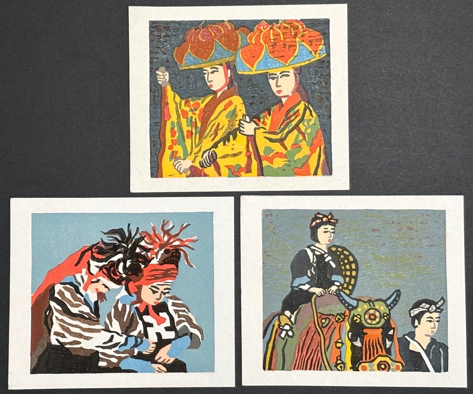 - Japanese Festival — Three-Print Set, No. 1 - Takumi Ito - SAKURA FINE ART