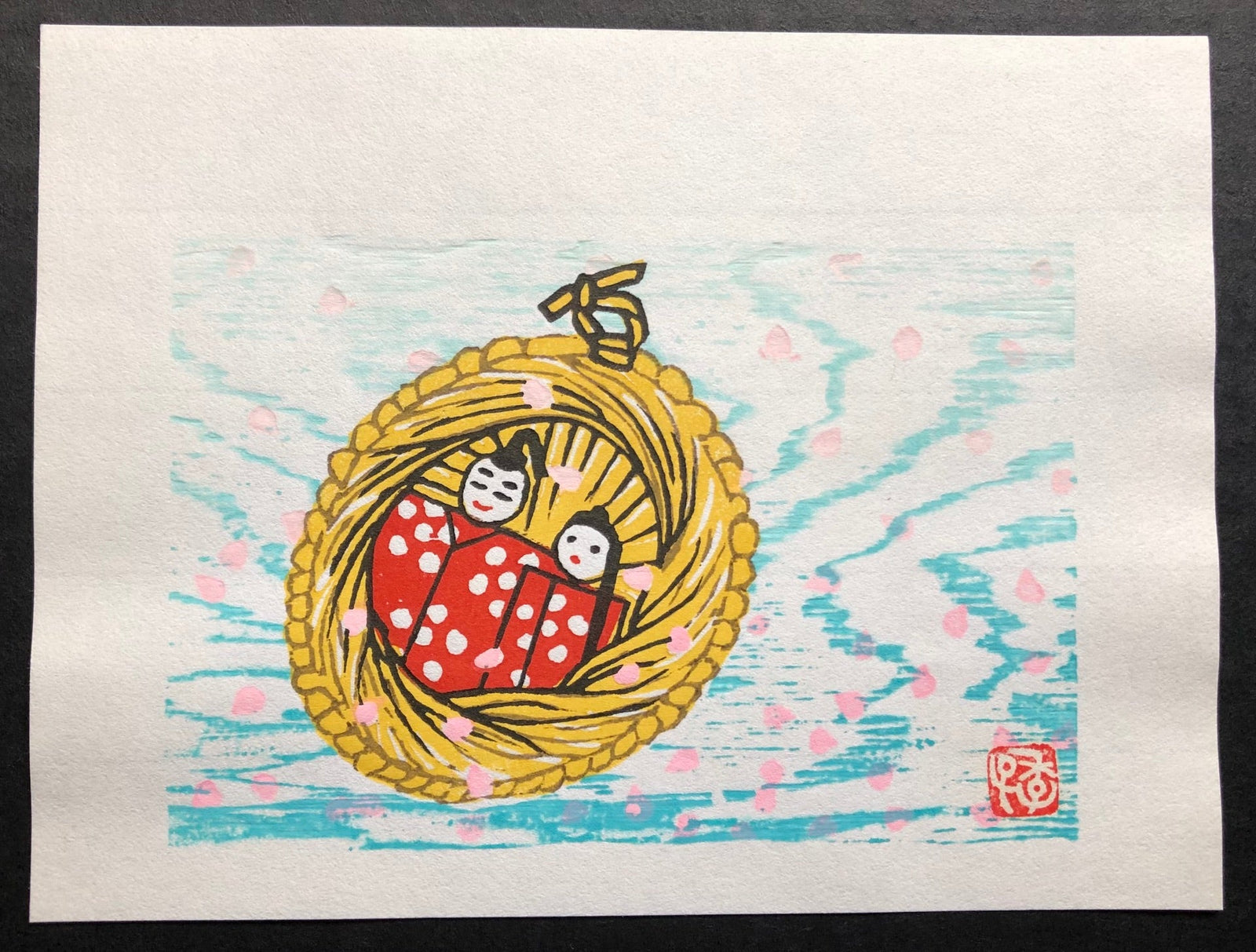  - Japanese Paper Hina Dolls - Toshiko Yoneda - SAKURA FINE ART