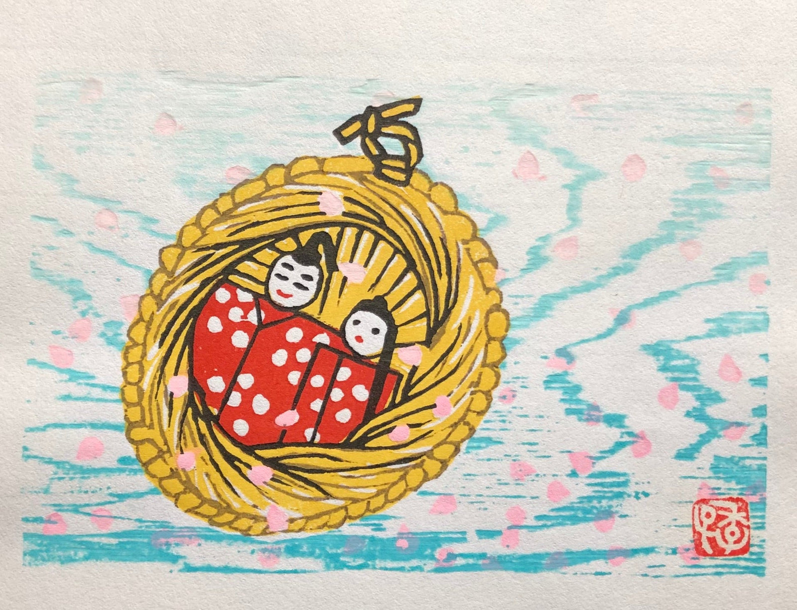  - Japanese Paper Hina Dolls - Toshiko Yoneda - SAKURA FINE ART