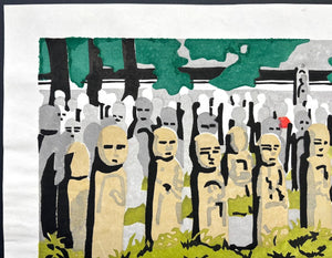  - Jizo Statues Scenery - Katsu Matumoto - SAKURA FINE ART