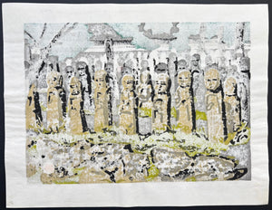  - Jizo Statues Scenery - Katsu Matumoto - SAKURA FINE ART