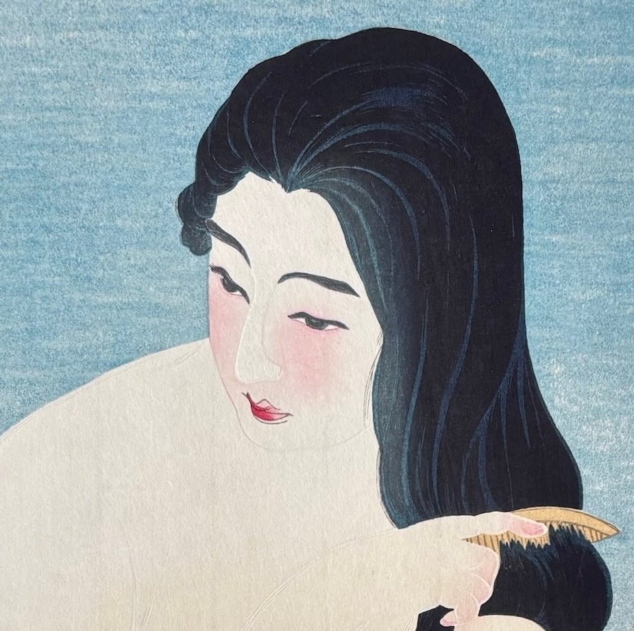  - Kamisuki (Combing the Hair) - Kotondo Torii - SAKURA FINE ART