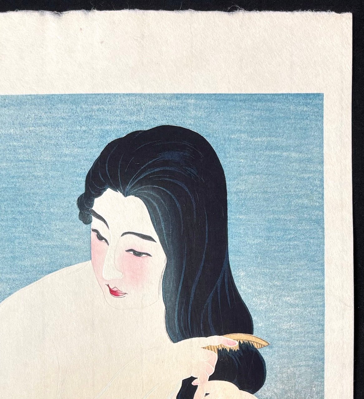  - Kamisuki (Combing the Hair) - Kotondo Torii - SAKURA FINE ART