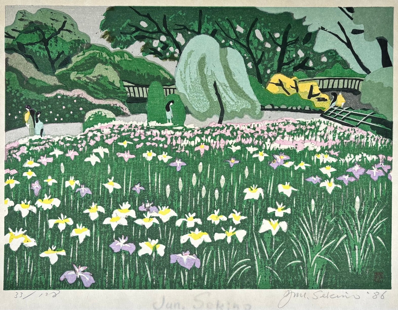 - Keio Hyakka - en (Keio Floral Garden) - Junichiro Sekino - SAKURA FINE ART