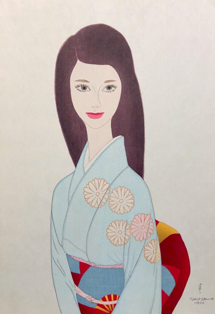  - Kiku no Shiratsuyu (Modern beauty in Kimono, Chrysantemum) - Keiichi Takasawa - SAKURA FINE ART