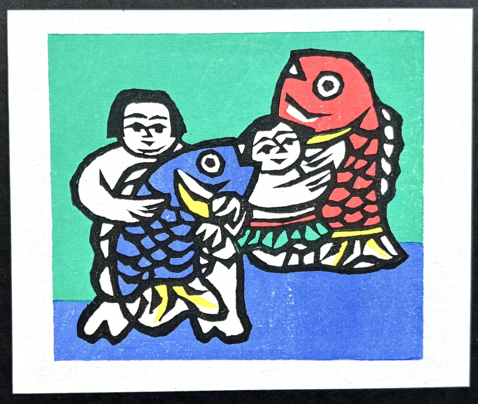  - Kintaro and Sea Bream - Yoshio Kanamori - SAKURA FINE ART