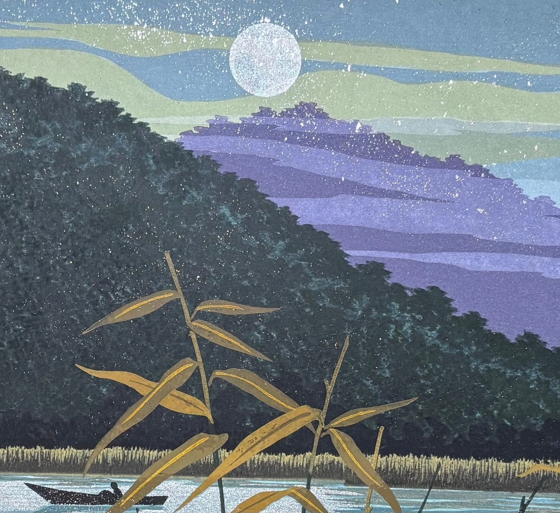  - Kirameki no Toki , Ike (Shining Hirasawa Pond, Kyoto) - Masao Ido - SAKURA FINE ART